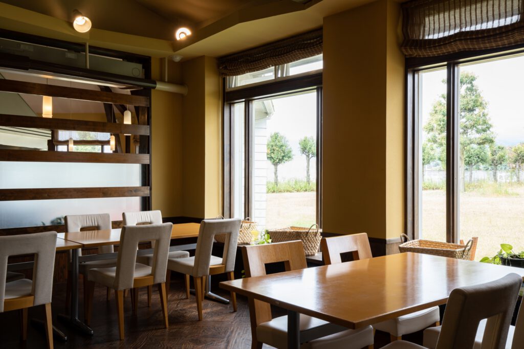 カフェの店内内装